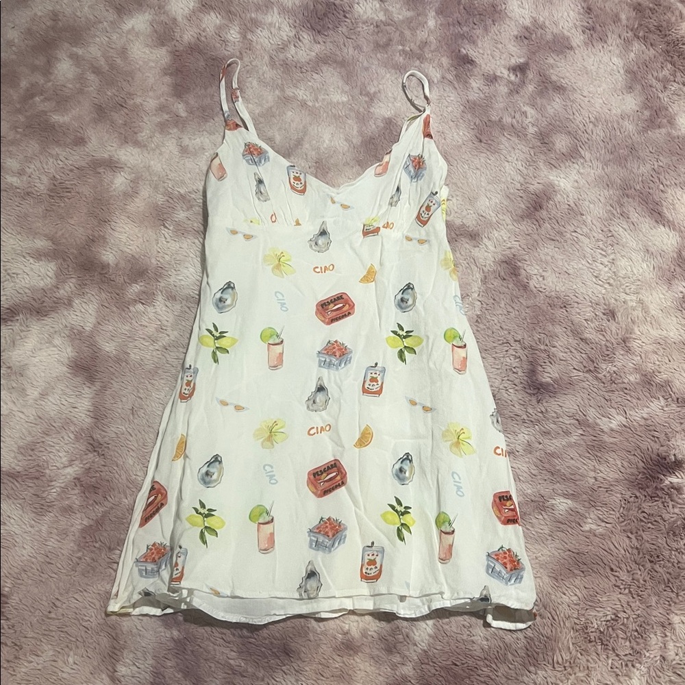 Princess Polly Jaye Mini Dress White / Multi - Picture 2 of 16